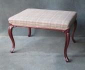 A Mahogany Cabriole Leg Stool