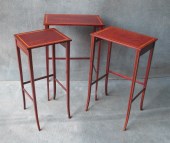 A Nest Of 3 Mahogany and Satinwood Tables