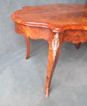 French Burr Walnut Centre Table