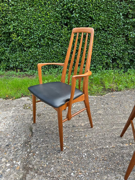 Set 6, (or 8) 1960's Koefoed Eva Dining Chair 