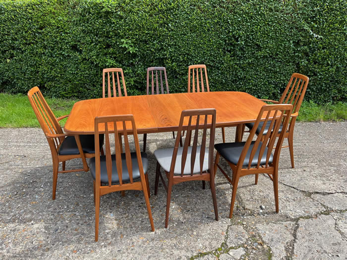 Set 6, (or 8) 1960's Koefoed Eva Dining Chair 