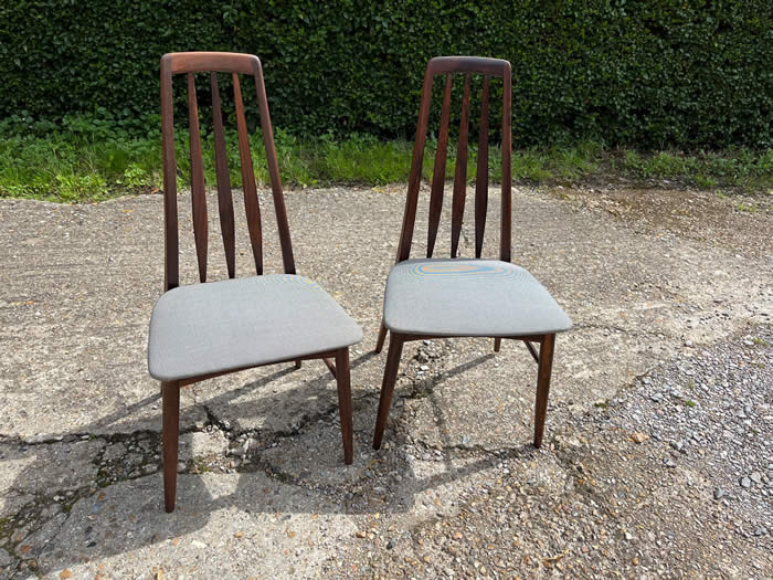 Set 6, (or 8) 1960's Koefoed Eva Dining Chair 