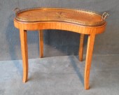 An Inlaid Satinwood Tray on Stand