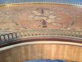 An Inlaid Satinwood Tray on Stand