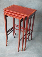 A Nest Of Mahogany Tables